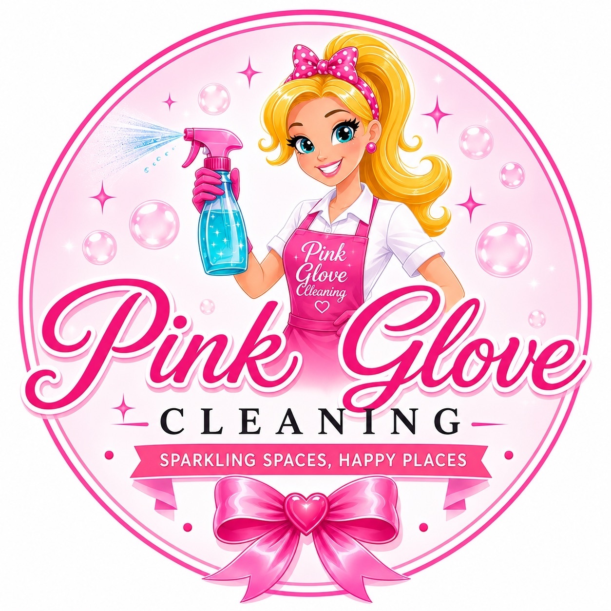Pink Glove Cleaning logo